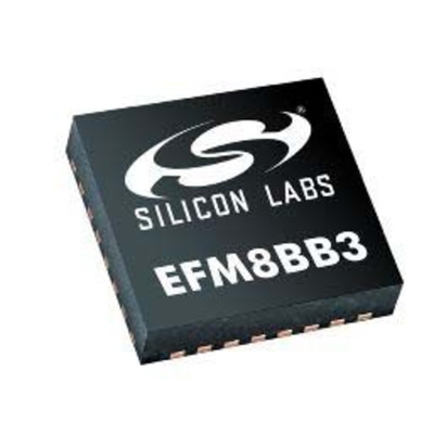 Silicon Labs EFM8BB31F16I-B-4QFN24, 8bit CIP-51 Microcontroller, EFM8BB3, 50MHz, 16 kB Flash, 24-Pin QFN