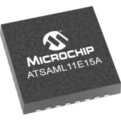 Microchip ATSAML11E15A-MU, 32bit ARM Cortex M23 Microcontroller, SAML11, 32MHz, 32 kB Flash, 32-Pin VQFN