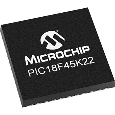 Microchip PIC18F45K22-I/MV, 8bit PIC Microcontroller, PIC18F, 64MHz, 32 kB Flash, 40-Pin UQFN