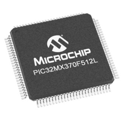 Microchip PIC32MX370F512L-I/PF, 32bit PIC Microcontroller, PIC32MX, 100MHz, 512 kB Flash, 100-Pin TQFP