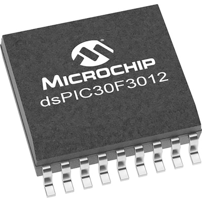 Microchip DSPIC30F3012-30I/P, 16bit dsPIC Microcontroller, dsPIC30F, 25MHz, 24 kB Flash, 18-Pin PDIP