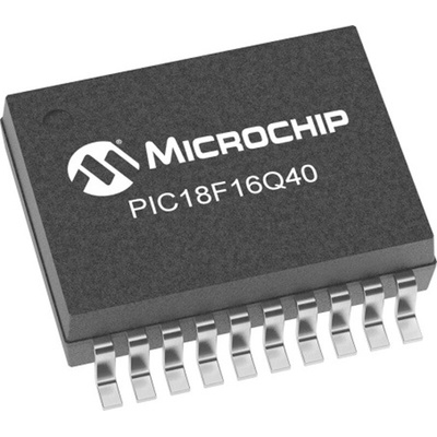 Microchip PIC18F16Q40-I/SS PIC Microcontroller, PIC18, 20MHz, 32 kB Flash, 20-Pin SSOP