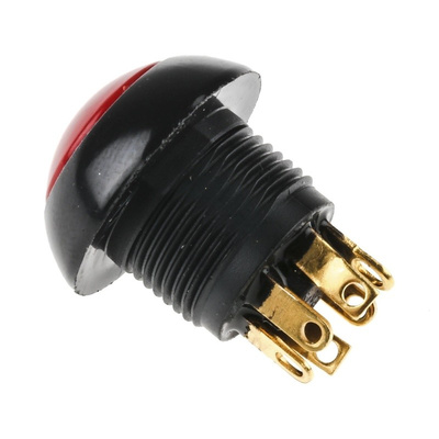 Otto Single Pole Double Throw (SPDT) Momentary Push Button Switch, IP68S, 20 (Dia.)mm, Panel Mount
