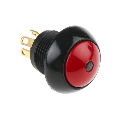 Otto Single Pole Double Throw (SPDT) Momentary Push Button Switch, IP68S, 20 (Dia.)mm, Panel Mount