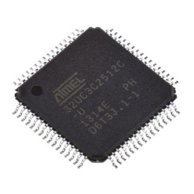 Microchip AT32UC3C2512C-A2UT, 32bit AVR32 Microcontroller, AT32, 66MHz, 512 kB Flash, 64-Pin TQFP