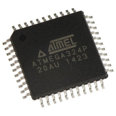 Microchip ATMEGA324P-20AU, 8bit AVR Microcontroller, ATmega, 20MHz, 32 kB Flash, 44-Pin TQFP