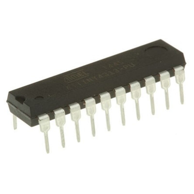 Microchip ATTINY4313-PU, 8bit AVR Microcontroller, ATtiny4313, 20MHz, 4 kB Flash, 20-Pin PDIP