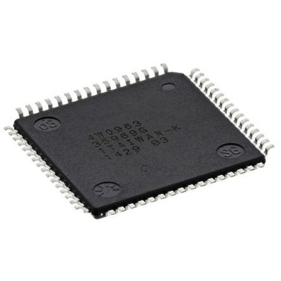 Microchip ATXMEGA256A3U-AU, 8bit AVR Microcontroller, AVR XMEGA, 32MHz, 256 + 8 kB Flash, 64-Pin TQFP