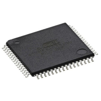 Microchip ATXMEGA256A3U-AU, 8bit AVR Microcontroller, AVR XMEGA, 32MHz, 256 + 8 kB Flash, 64-Pin TQFP