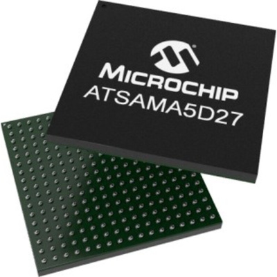 Microchip ATSAMA5D27C-CU, ARM Cortex A5 Microprocessor SAMA5D2 32bit ARM 500MHz 289-Pin LFBGA