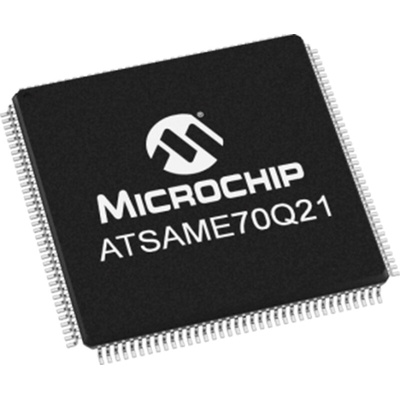 Microchip ATSAME70Q21B-CFN, 32bit ARM Cortex M7 Microcontroller, SAME70, 300MHz, 2048 kB Flash, 144-Pin UFBGA