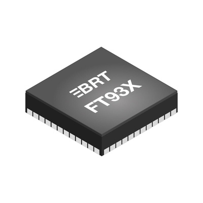 Bridgetek FT931Q-T, 32bit FT32B Microcontroller, FT93, 100MHz, 128 kB Flash, 56-Pin QFN