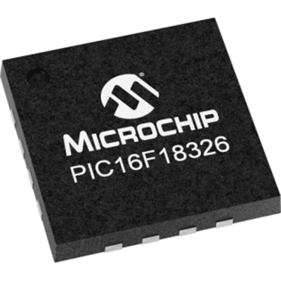 Microchip PIC16F18326-I/JQ, 8bit PIC Microcontroller, PIC16F, 32MHz, 28 kB Flash, 14-Pin UQFN