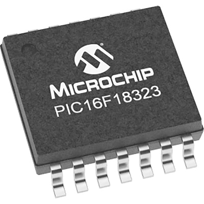 Microchip PIC16F18323-I/ST, 8bit PIC Microcontroller, PIC16F, 32MHz, 3.5 kB Flash, 14-Pin TSSOP