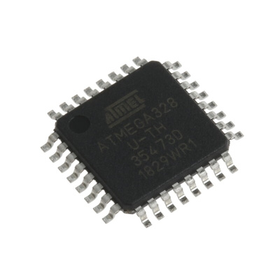 Microchip ATMEGA328-AUR, 8bit AVR Microcontroller, ATmega, 20MHz, 32 kB Flash, 32-Pin TQFP