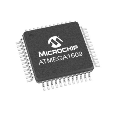 Microchip ATMEGA1609-AF, 8bit AVR Microcontroller, ATmega, 20MHz, 16 kB Flash, 48-Pin TQFP