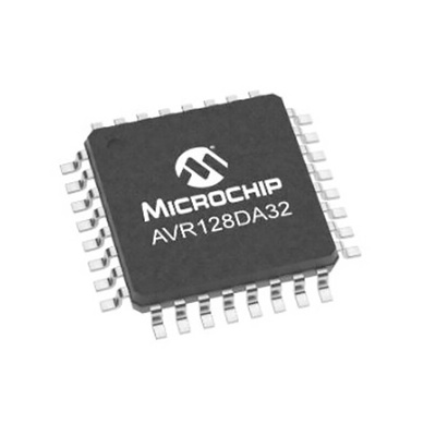 Microchip AVR128DA32-I/PT, 8bit AVR Microcontroller, AVR-DA, 24MHz, 128 kB Flash, 32-Pin TQFP