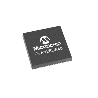 Microchip AVR128DA48-I/PT, 8bit AVR Microcontroller, AVR-DA, 24MHz, 128 kB Flash, 48-Pin TQFP