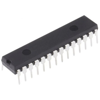 Microchip AVR64DB28-I/SP, 12bit AVR Microcontroller MCU, AVR, 24MHz, 64 kB Flash, 28-Pin SPDIP