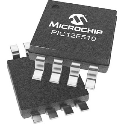 Microchip PIC12F519T-I/SN 8 bit MCU Microcontroller MCU, PIC12, 8-Pin SOIC