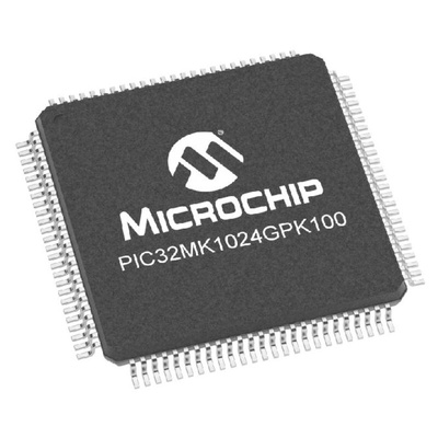 Microchip PIC32MK1024GPK100-I/PT PIC Microcontroller, PIC32, 100-Pin TQFP