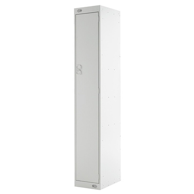 1 Door Steel Grey Industrial Locker, 1800 mm x 300 mm x 450mm