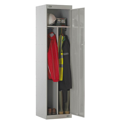 1 Door Steel Grey Locker, 1800 mm x 450 mm x 450mm