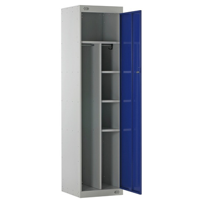 1 Door Steel Blue Locker, 1800 mm x 450 mm x 450mm