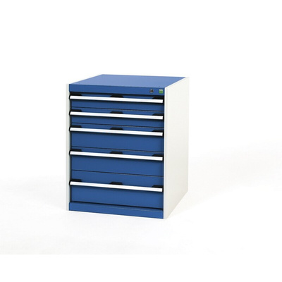 Bott Drawer Unit, 800mm x 650mm x 650mm, Blue, Grey