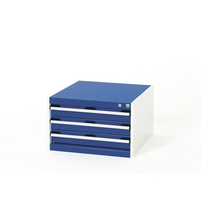 Bott Drawer Unit, 400mm x 650mm x 650mm, Blue, Grey