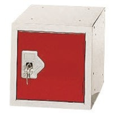 RS PRO 1 Door Red Locker, 305 mm x 305 mm x 305mm