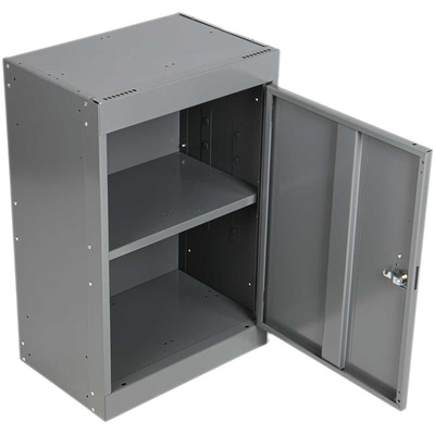 RS PRO 1 Door Steel Grey Tool Locker, 684 mm x 450 mm x 300mm