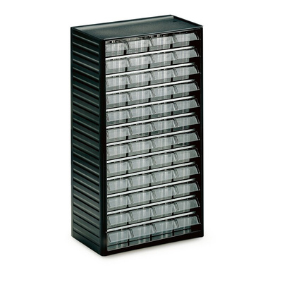 Treston 48 Drawer Storage Unit, PP, 550mm x 310mm x 180mm, Grey