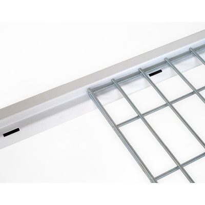 Manorga RAL 7035 Light Grey 1 Shelf Modular Shelving Extension Bay, 1800mm x 1800mm, 600mm, 683kg Load