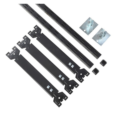 Toprax Black 4 Shelf Steel Long Span Shelving System, 2000mm x 1780mm, 400mm