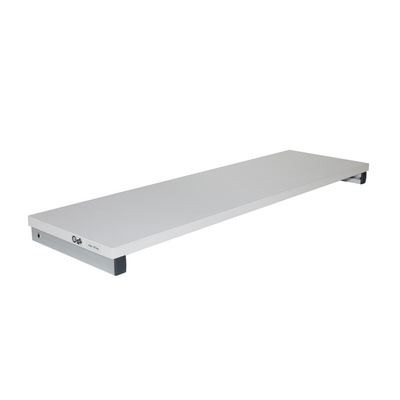 Treston Grey 1 Shelf Aluminium Quickshelf Shelving System, 25mm x 1500mm, 310mm, 50kg Load