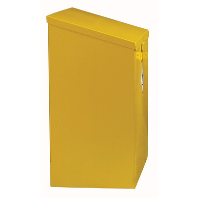 RS PRO Yellow Steel Lockable 1 Door Hazardous Substance Cabinet, 762mm x 1000mm x 460mm
