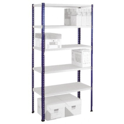 RS PRO Blue Steel Easi-Rack Shelving System, 1981mm, 375kg Load