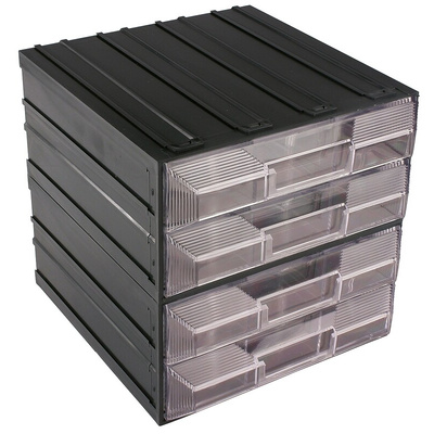 Terry 4 Drawer Storage Unit, Plastic, 208mm x 208mm x 222mm