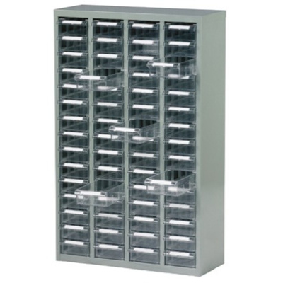 RS PRO 60 Steel Cabinet, Steel, 937mm x 586mm x 222mm, Grey