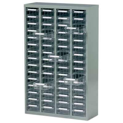 RS PRO 60 Steel Cabinet, Steel, 937mm x 586mm x 222mm, Grey
