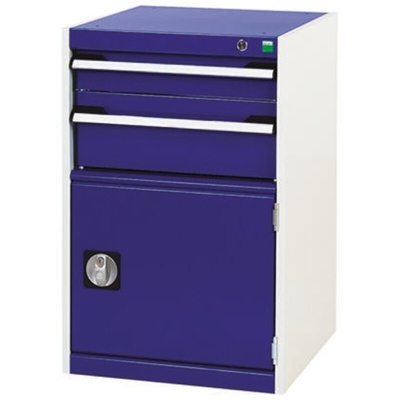 Bott 2 Cabinet, Steel, 800mm x 525mm x 525mm, Blue, Grey