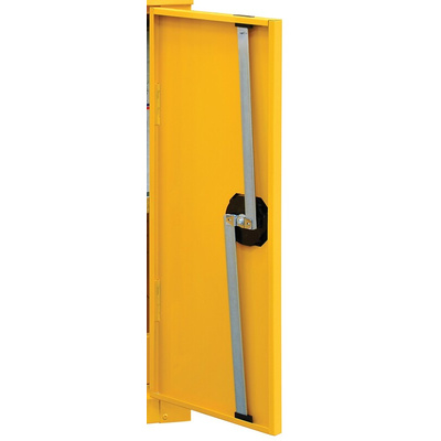 Yellow Lockable 2 Door Hazardous Substance Cabinet, 700mm x 900mm x 460mm