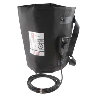 RS PRO Polyester Side Drum Heating Jacket, 460 x 1250mm, 50l