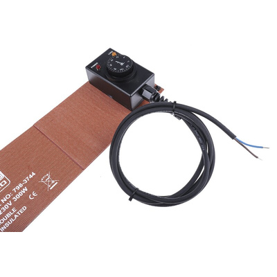 RS PRO Silicone Side Drum Heater, 125 x 800mm, 25l