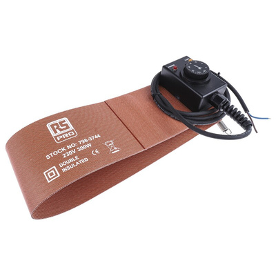 RS PRO Silicone Side Drum Heater, 125 x 800mm, 25l