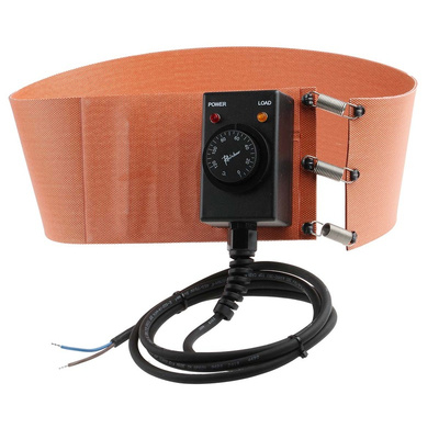 RS PRO Silicone Side Drum Heater, 125 x 940mm, 50l