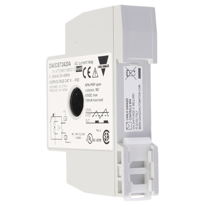 Carlo Gavazzi Current Monitoring Relay With SPST Contacts, 1 Phase
