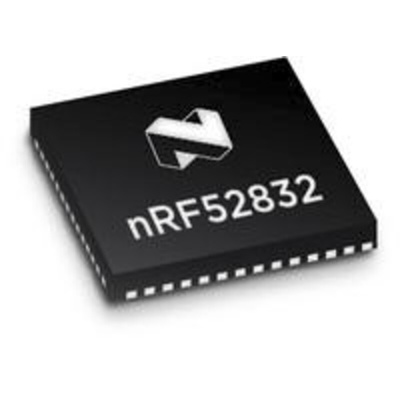 Nordic Semiconductor nRF52832-QFAA-T, 32-bit ARM Cortex M4, Bluetooth Smart Bluetooth System On Chip SOC 48-Pin QFN