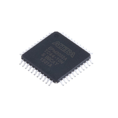 Altera EPM3032ATC44-10N, CPLD MAX 3000A EEPROM 32 Cells, 34 I/O, 2 Labs, ISP, 44-Pin TQFP